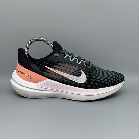 Nike Air Zoom Winflo 9 Black unning Shoes DD8686-004 Women's Sz 7‎ - Picture 6 of 10